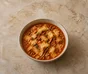 Lasagne soup with beef, pasta shards and a golden mascarpone and Parmesan topping